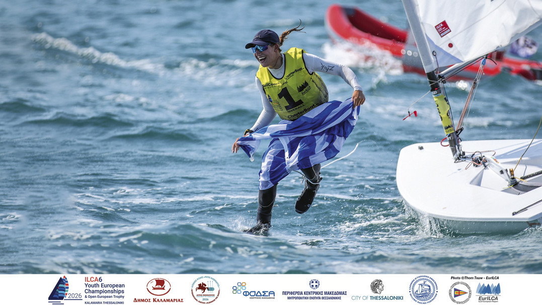 European Champion for the Second Consecutive Year: Ermioni Gkika of Kalamaki Sailing Club!